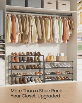 SONGMICS entryway storage keeps footwear organized and accessible.
