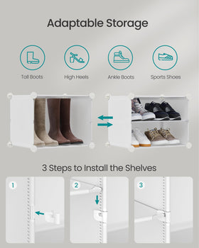 Songmics shoe rack flip doors keep shoes dust-free and protected