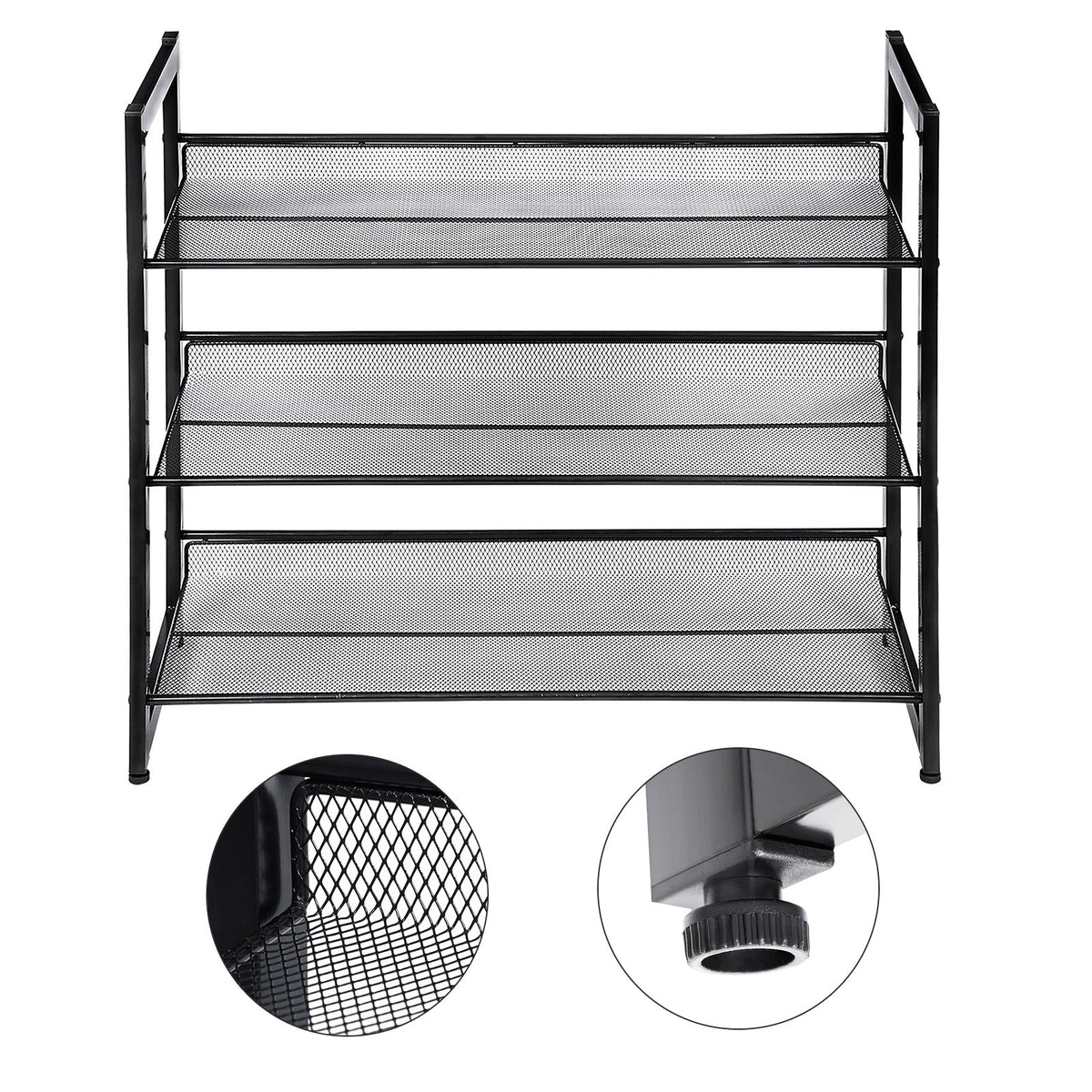 Songmics metal frame image—sturdy support for heavier shoes and boots.