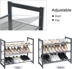 SONGMICS sturdy metal frame supports up to 22 lb per shelf