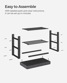 SONGMICS compact storage, ideal for entryways and bedrooms.