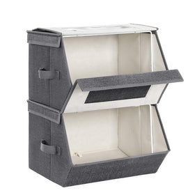 SONGMICS side handles for effortless pulling from shelves