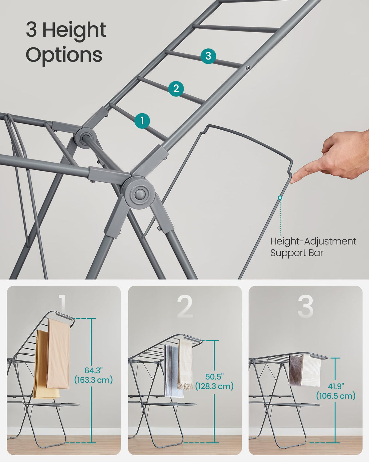 SONGMICS sock clips help secure lightweight items during air-drying