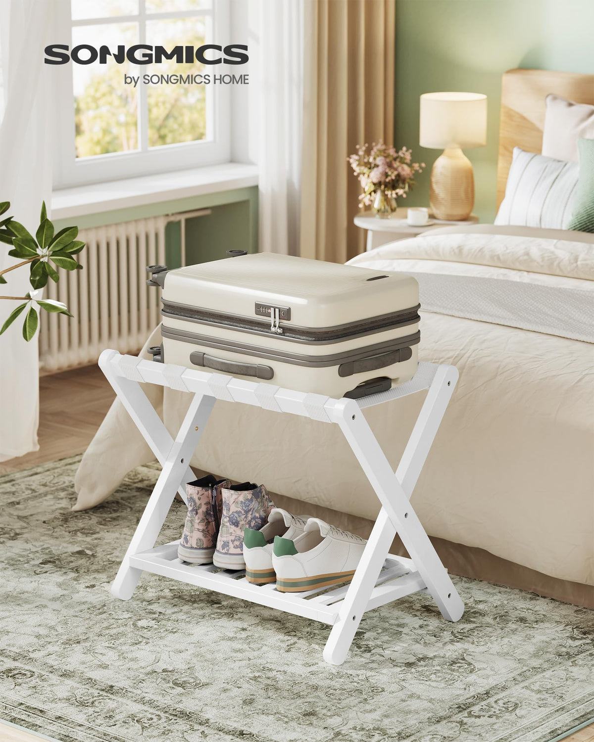 SongMics luggage rack folded design for compact storage