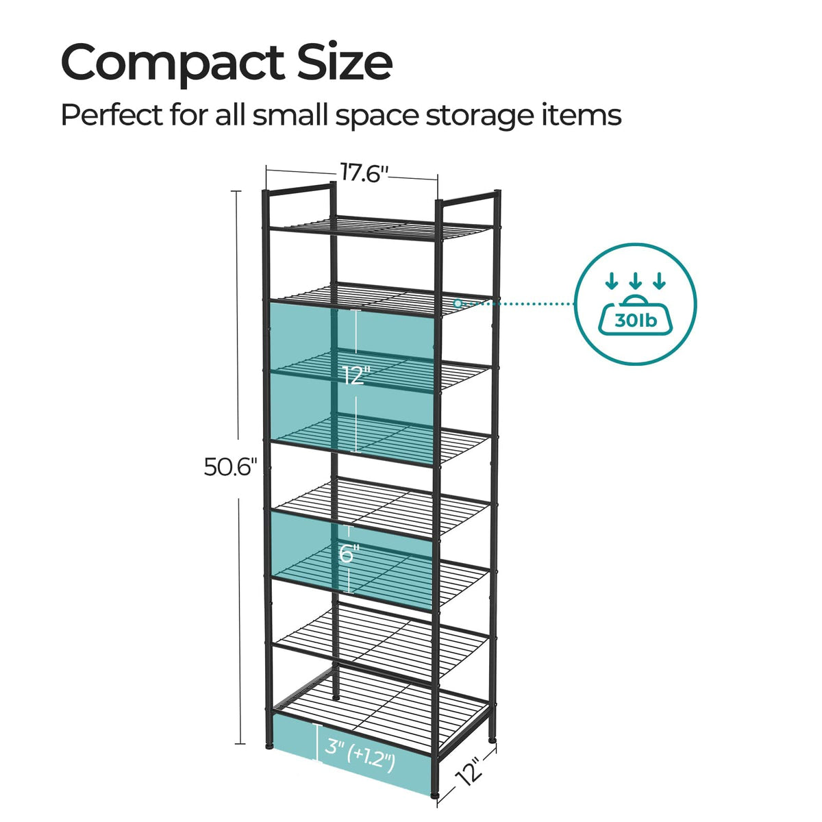 SONGMICS stackable tower demonstrates versatile 8-tier design