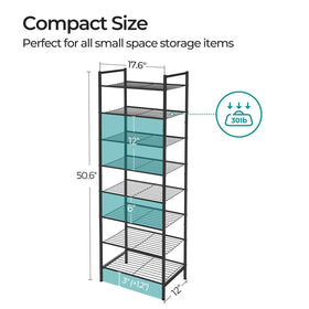 SONGMICS stackable tower demonstrates versatile 8-tier design