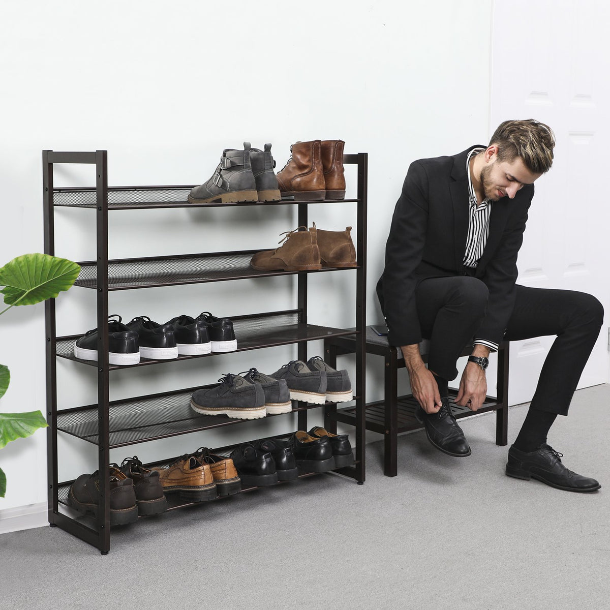 Songmics connectors enable taller stackable configuration