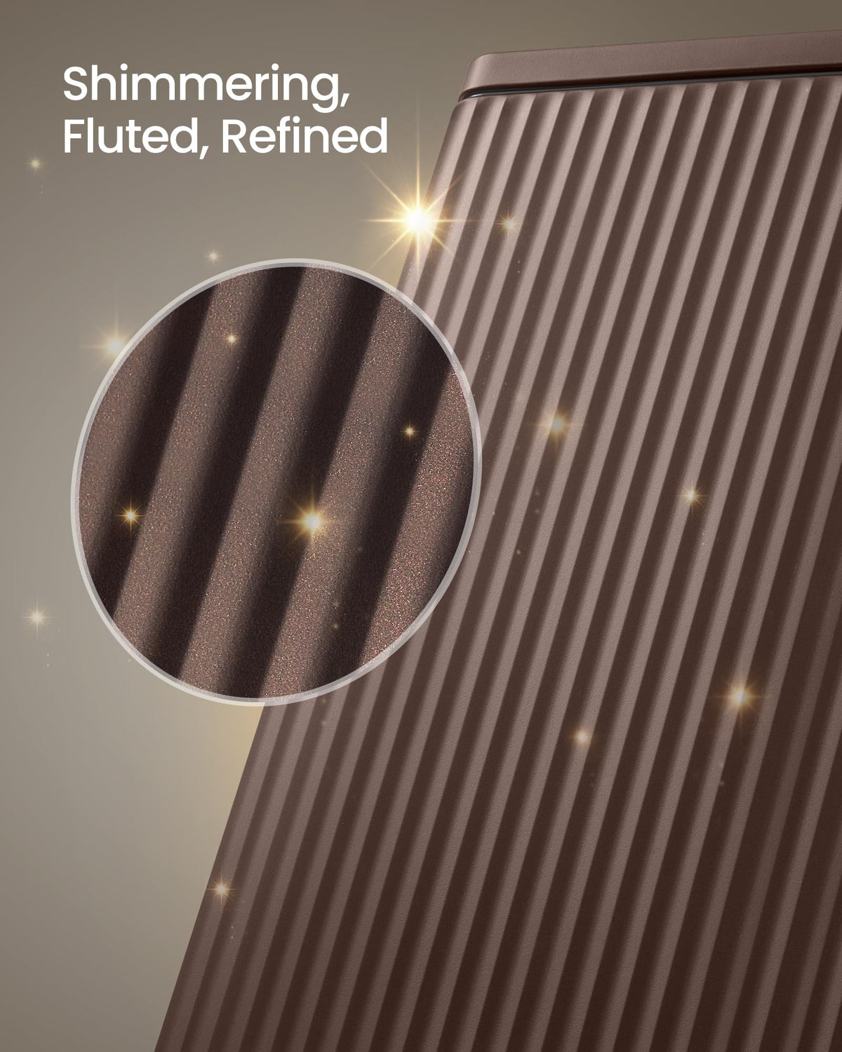 SONGMICS stainless steel with fluted design complements modern decor