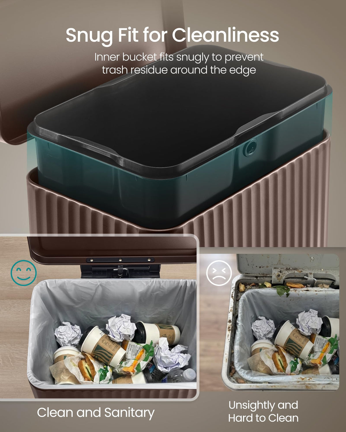 SONGMICS durable powder-coated finish resists rust for busy kitchens