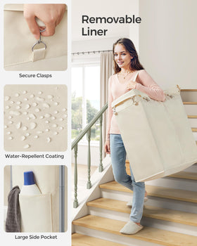 SONGMICS steel-frame hamper delivers sturdy support for heavier loads