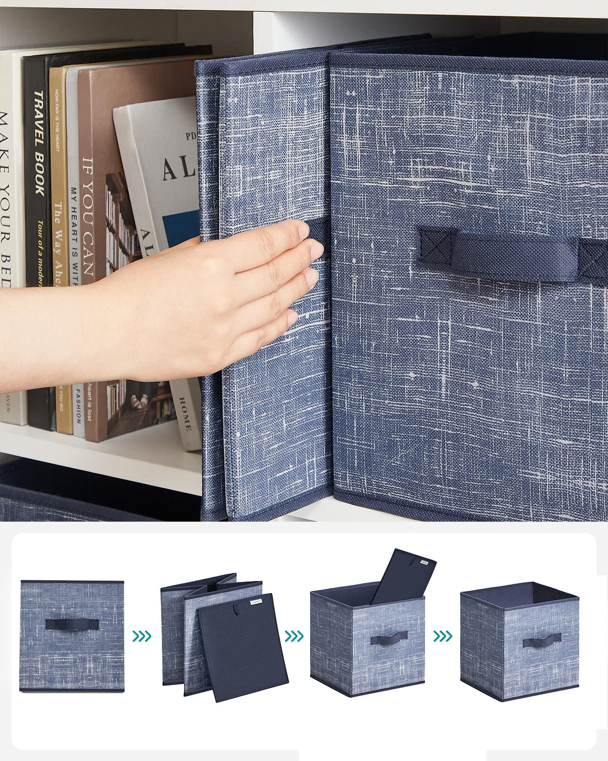SONGMICS versatile storage for clothes, books, or sundries