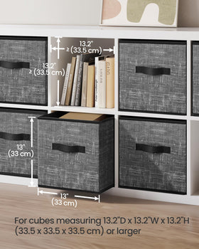 SONGMICS storage cubes bottom-boards included for sturdy standing in any space