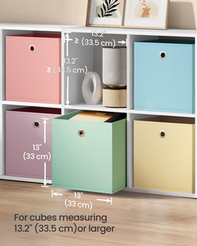 SONGMICS Storage Cubes fit IKEA-style cube shelves with durable structure