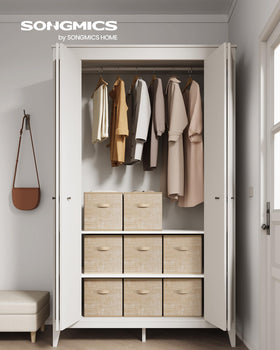 SONGMICS cubes folded flat save space when not in use