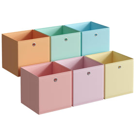 SONGMICS Storage Cubes odorless foldable box on a shelf for neat organization