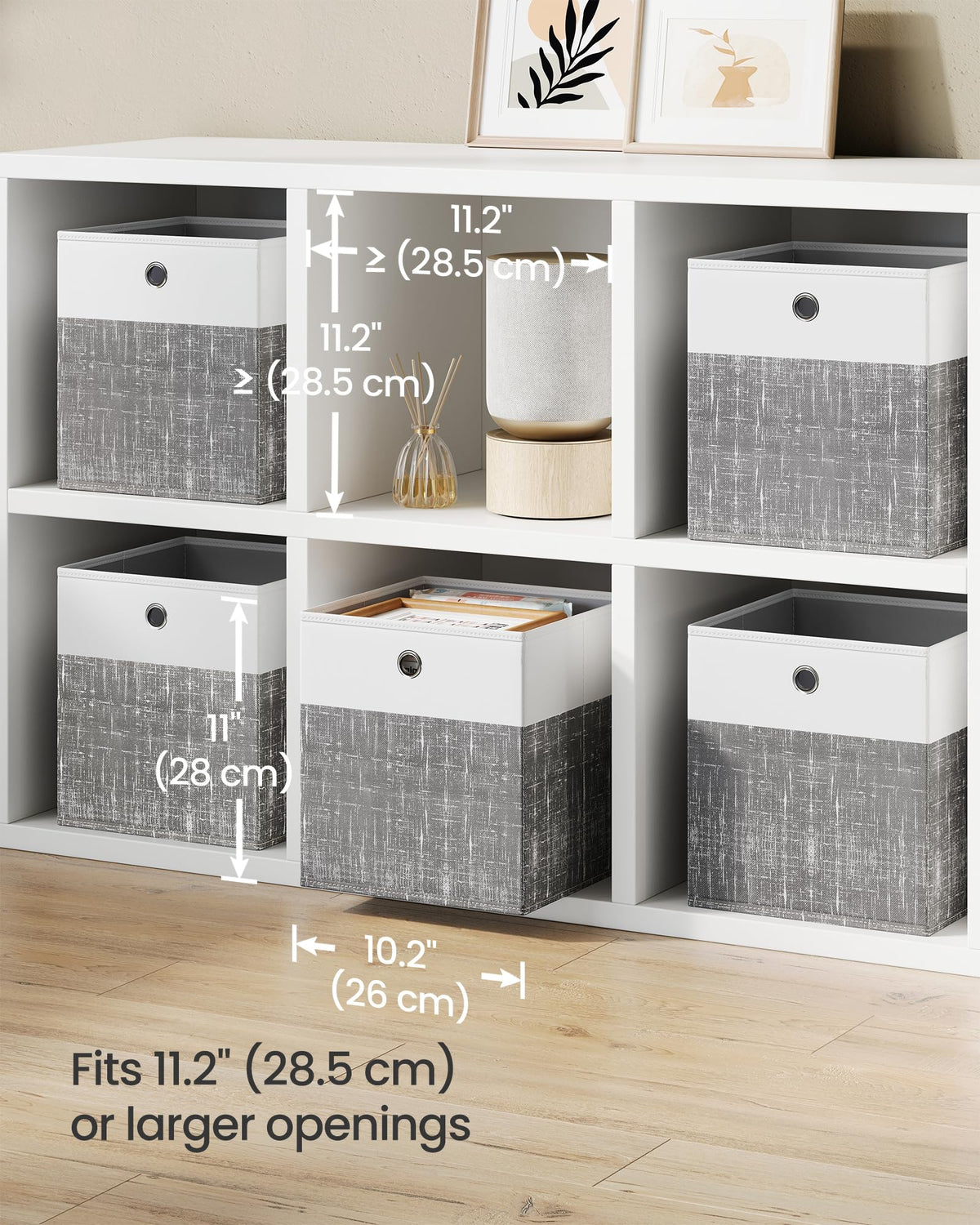 Songmics two-size options demonstrate versatile closet and shelf organization.