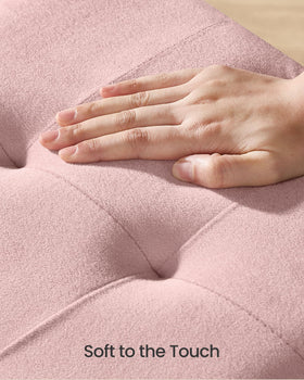 SongMICS 20-gallon capacity ottoman keeps blankets and magazines neatly stored