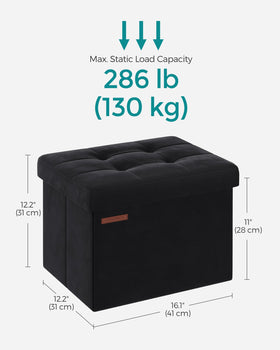 SONGMICS velvet tufted top provides soft, premium seating