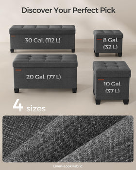 SONGMICS ottoman styled in a living room setup for contemporary decor