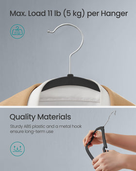 SongMics strong-support hanger system holds coats up to 11 lb