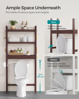 SONGMICS sturdy bamboo construction delivers stable support in busy households.