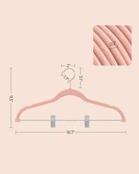 SONGMICS ultra-thin 0.2 inch profile for crowded closets.
