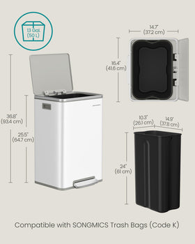Songmics included 15 bags offer ready-to-use convenience.
