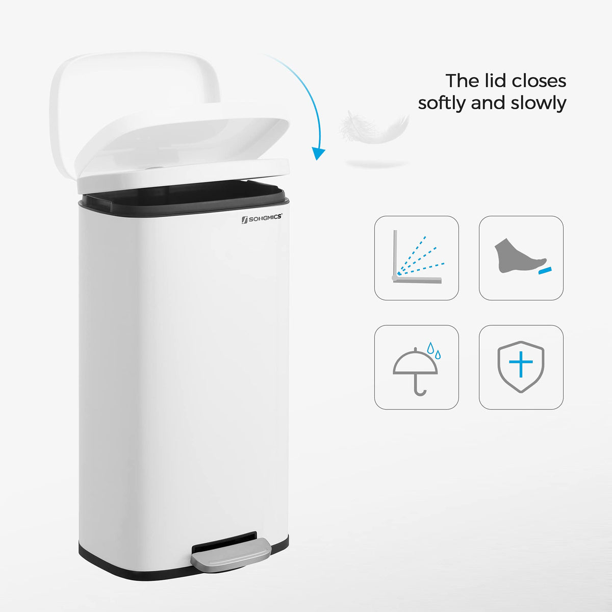 Songmics easy-move feature includes a back handle for transport.