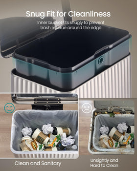 SONGMICS fluted design adds a stylish touch to any kitchen decor.