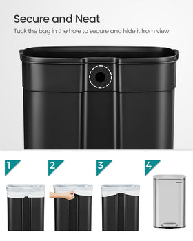 SONGMICS rear handle enables easy movement and repositioning.