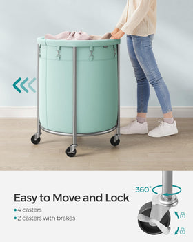 SONGMICS two brake casters lock for stable placement during use