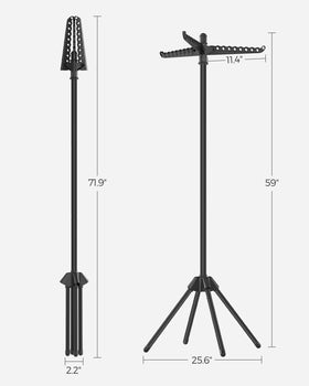 SONGMICS ullr510b01 easy-assembly setup saves time for travel laundry.