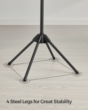 SONGMICS ullr510b01 stainless-steel-legs offer rust resistance and stability.