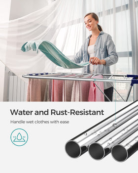 Lightweight SONGMICS ULLR52BU is easy to move for flexible laundry setup.