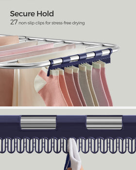 SONGMICS ULLR52BU rust-resistant steel tubes support up to 55 lb.