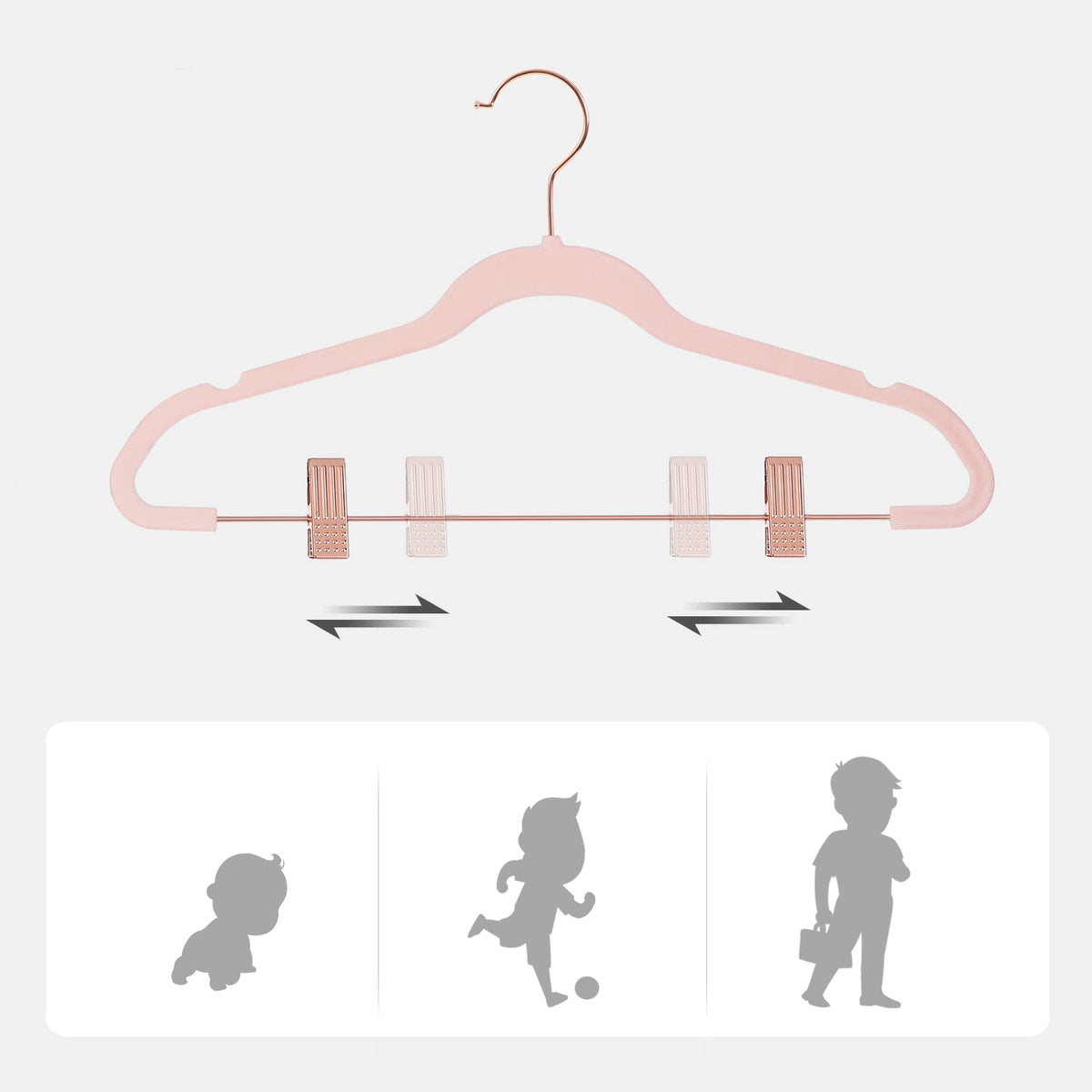 Songmics ultra-slim hangers save closet space while supporting multiple garments.
