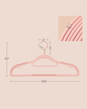 SongMICS ultra-slim 0.2 inch profile hanger saves closet space