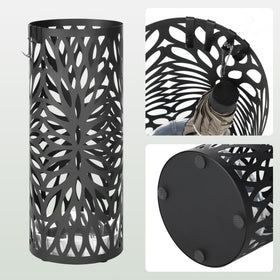 Dimensions of Songmics umbrella stand: 6.7-inch diameter and 16.1-inch height