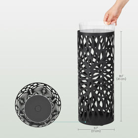 Detachable drip tray of Songmics umbrella stand protects floors from water