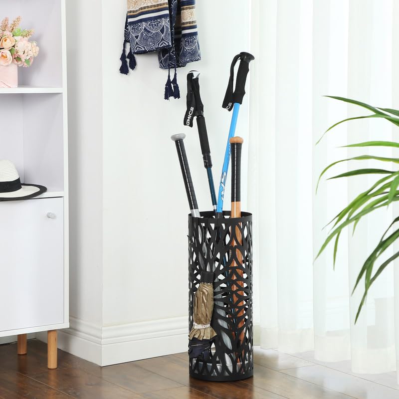 Songmics matte black finish adds modern style to spaces.