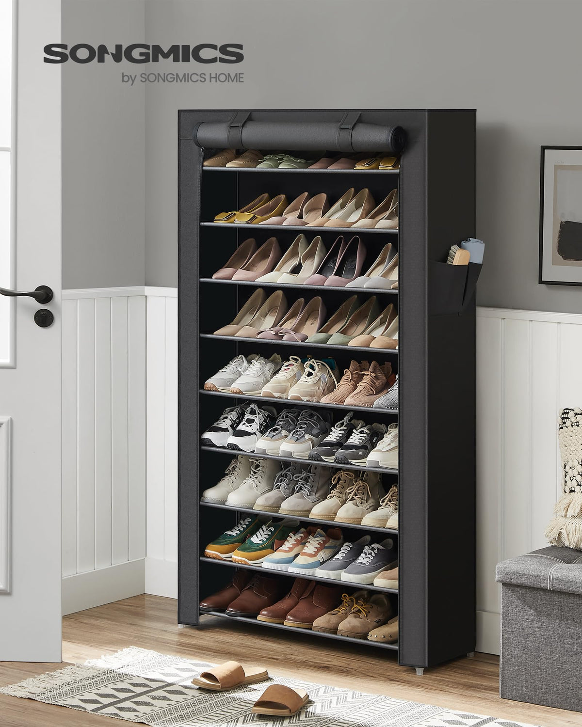 SONGMICS URXJ36HV1 assembly demonstrates quick, straightforward setup.