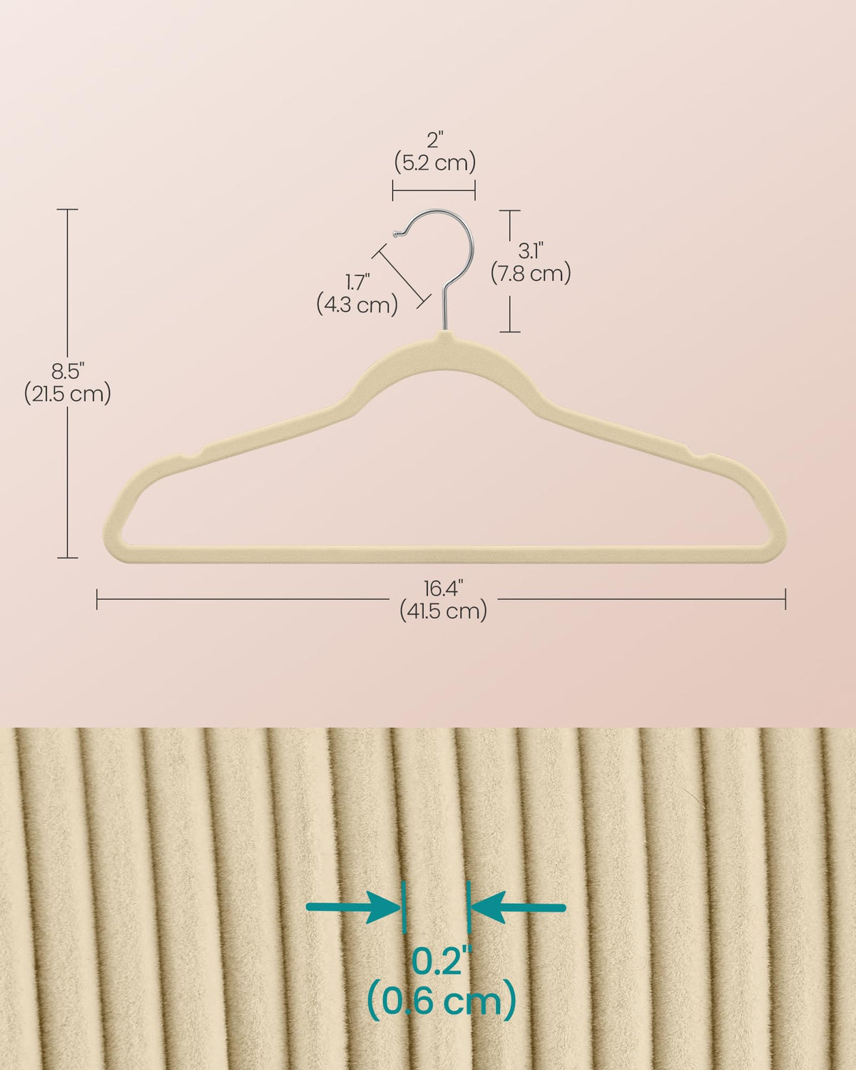 SongMics velvet hangers sturdy 11 lb capacity supports heavier garments.