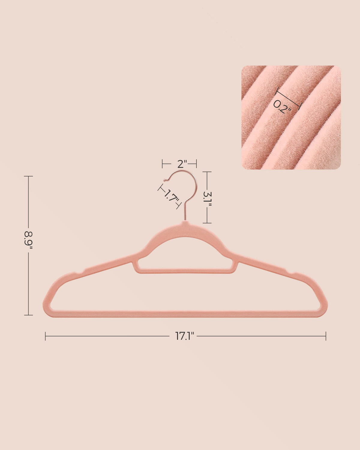 SONGMICS 30-pack velvet hangers provide durable, organized storage