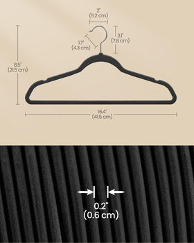 SongMics velvet hangers closet-organization setup maximize space.