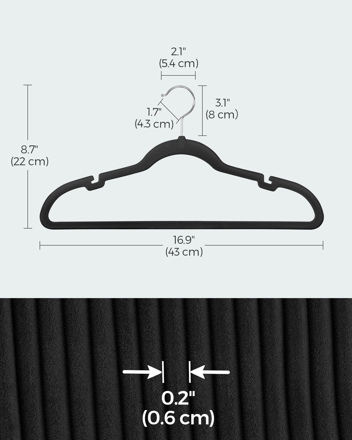 SongMics space-saving design helps organize crowded closets.