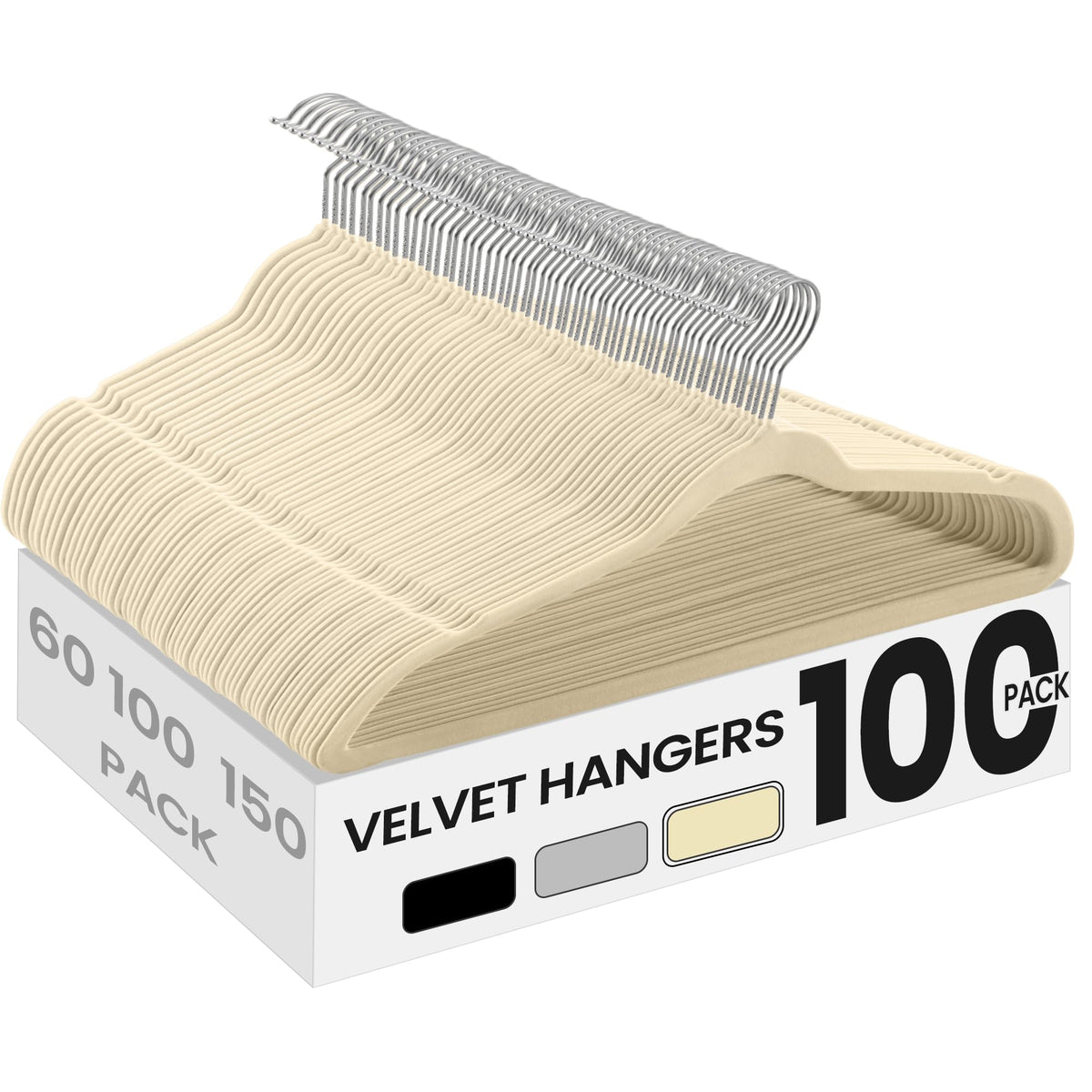 SongMics velvet hangers pack overview for organized closet and easy outfit selection.