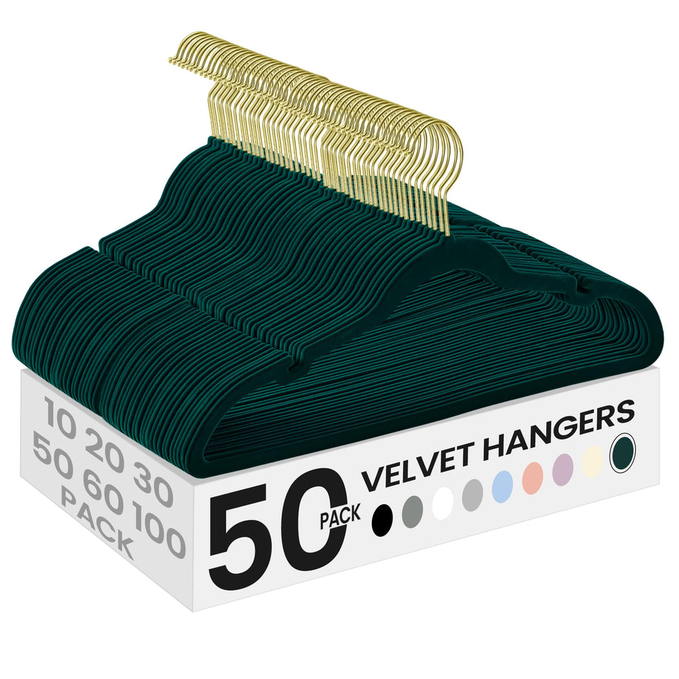 SongMics velvet hangers with shoulder notches secure delicate straps.