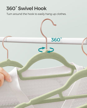 SongMics velvet hangers feature cami-notch strap notches