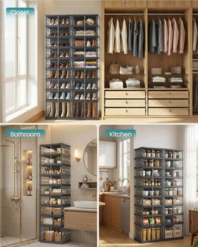 SONGMICS versatile entryway storage suits shoes and accessories.