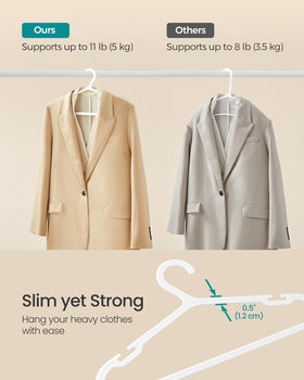 SONGMICS 50 pack for organized wardrobe and easy access